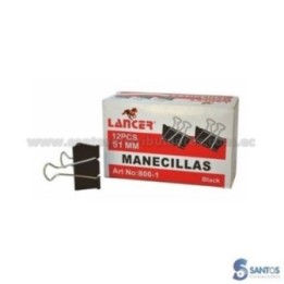Aprieta papeles tipo pinza 51 mm