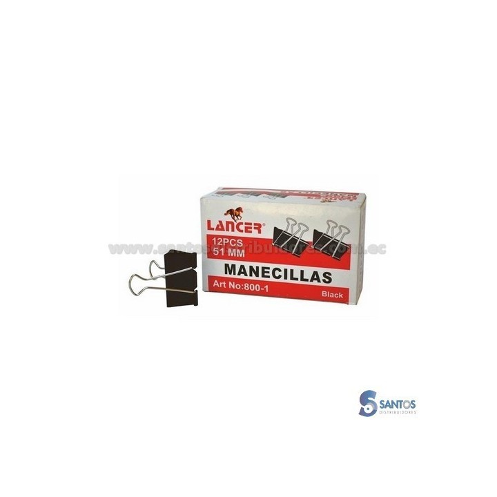 Aprieta papeles tipo pinza 51 mm