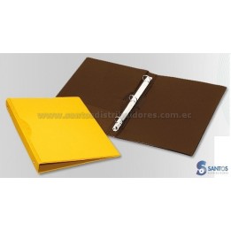 Carpeta plástica tres anillos tamaño oficio