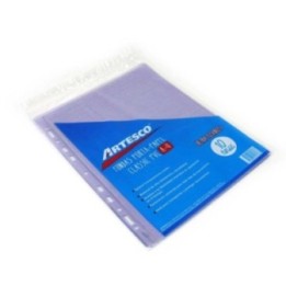 Protector de hoja A4 plast. transparente gruesa