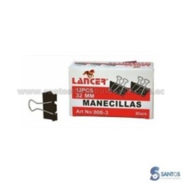 Aprieta papeles tipo pinza 32 mm