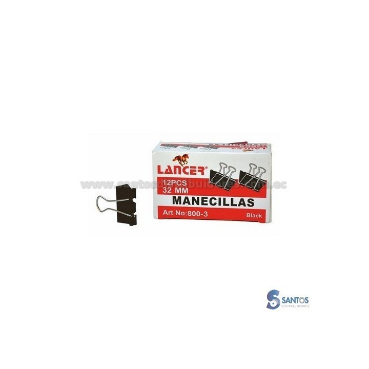 Aprieta papeles tipo pinza 32 mm