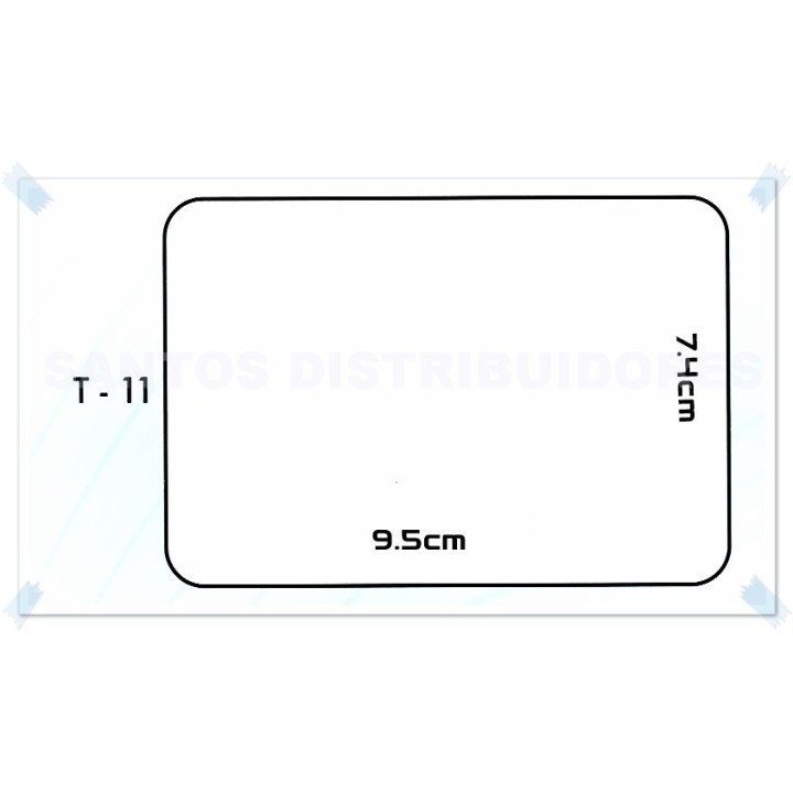 Etiquetas adhesivas  T-11 9,5 x 7,5 cm