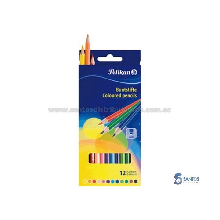 Lápices de color colores intensos caja 12 unidades