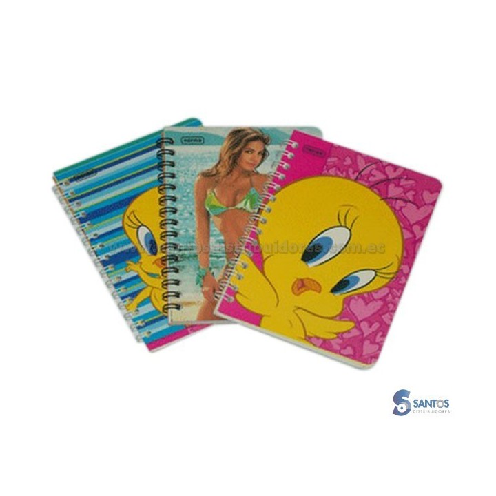 Cuaderno espiral pequeño líneas 100 hojas