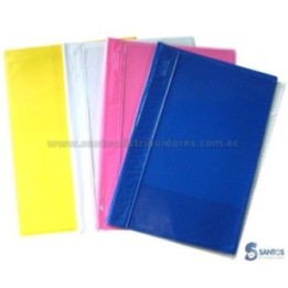 Carpeta plástica un lado transparente
