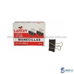 Aprieta papeles tipo pinza 41 mm