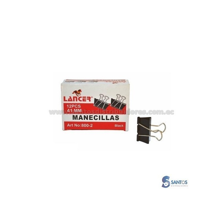 Aprieta papeles tipo pinza 41 mm