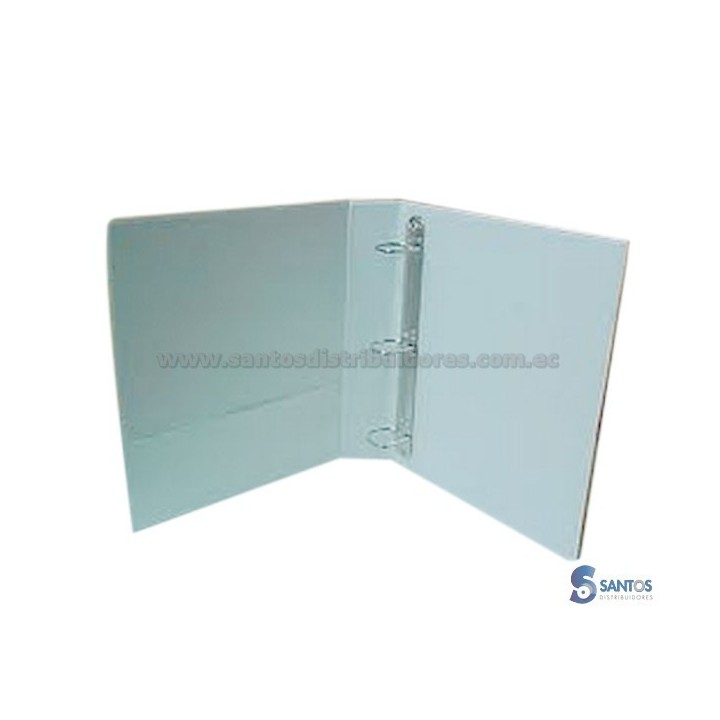 Carpeta plástica tres anillos tamaño oficio lomo 8  en d encapsulada