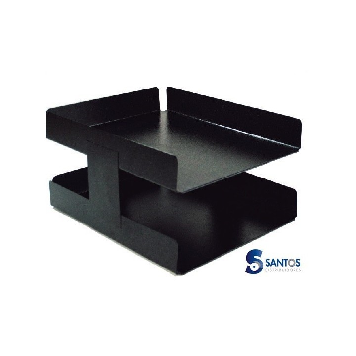 Papelera metálica 2 servicios
