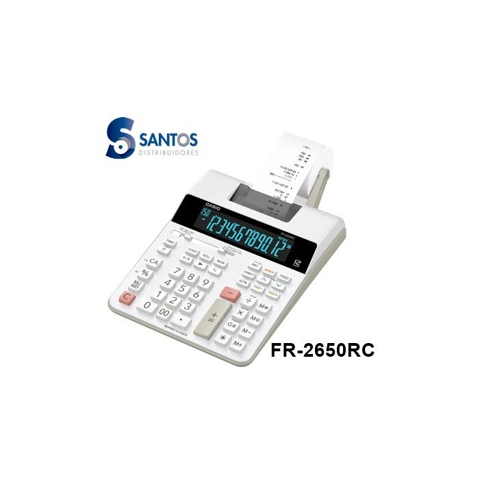 Calculadora tipo sumadora 12 dígi con impreso FR-2650RC
