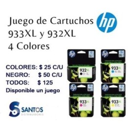 Cartuchos HP 932 XL - 933 XL