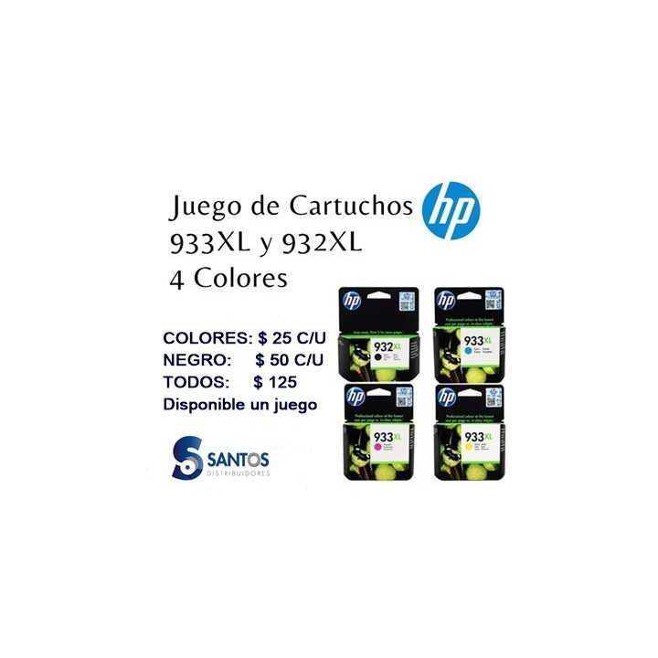 Cartuchos HP 932 XL - 933 XL
