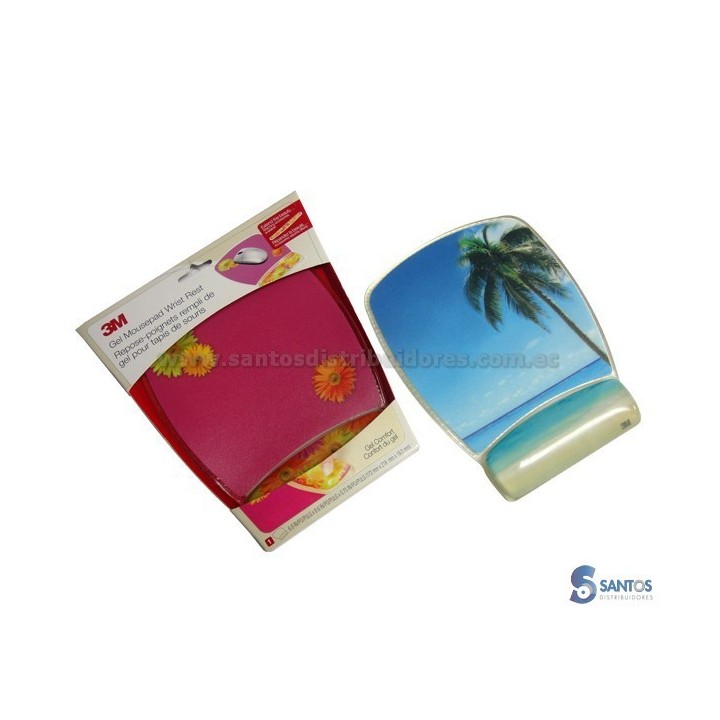 Mouse pad con apoya muñecas de gel diseños natura