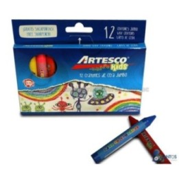 Crayones escolares jumbo gigante 12 colores