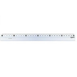 Regla plástica transparente 30 cm Maped