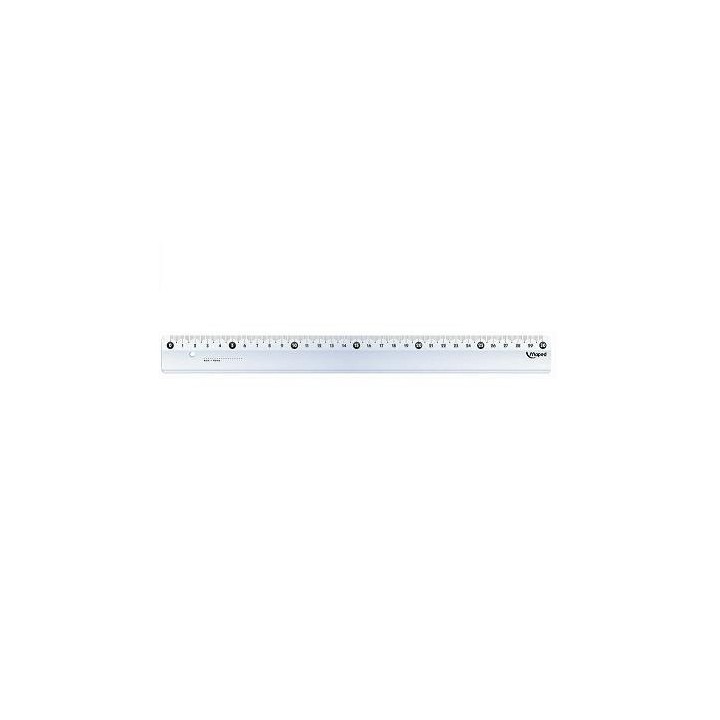 Regla plástica transparente 30 cm Maped