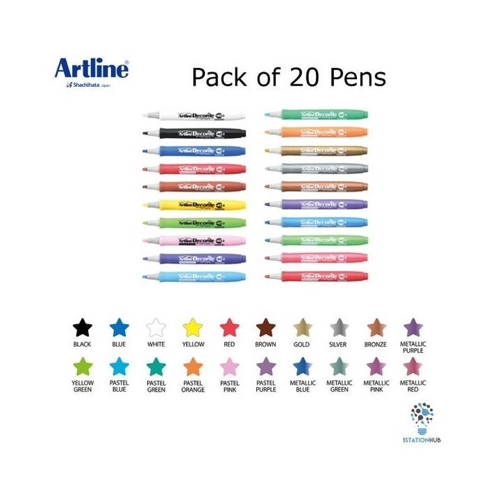 MARCADOR PUNTA PLANA FLAT STYLE ARTLINE