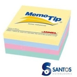 Memotip Cubo Pastelx4  3x3  "