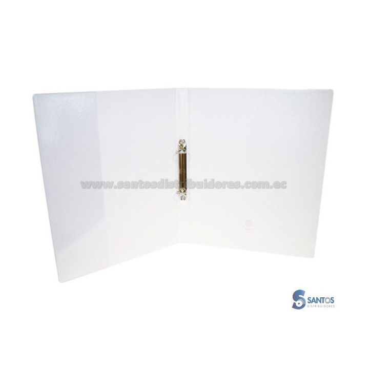 Carpeta plástica dos anillos tamaño oficio lomo 3 encapsulada